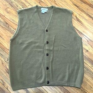 Vintage Men’s Eddie Bauer 100% Merino Wool Vest